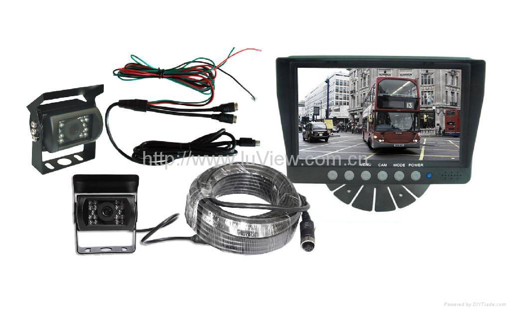 7-inch reversing camera system with mirror/normal switch camera 3