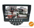 7" car video monitors with quad function