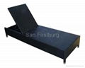 Rattan Outdoor Furniture - Chaise Lounge 1