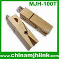 Popular 4gb 8gb woody clip usb flash