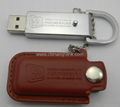 Popular 8gb 16gb leather and metal usb flash drive stick memory key disk 4