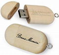 Hot 2gb 4gb wood usb flash drive stick memory key disk 3