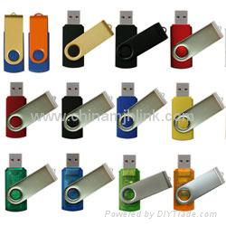 Fashion hot 16gb 32gb metal twist usb flash drive stick memory key disk 4