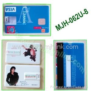 Popular 4gb 8gb plastic card usb flash drive stick memory key disk 5