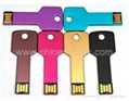 Popular 1gb 2gb 4gb metal key shape mini usb flash drive stick memory key disk 3