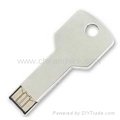 Popular 1gb 2gb 4gb metal key shape mini usb flash drive stick memory key disk 4