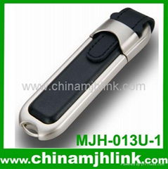 Popular 1gb 2gb 4gb leather usb flash drive stick memory key disk