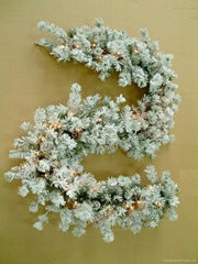 Flocked Christmas Garland