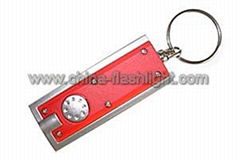 Plastic 1 LED Keychain Light/Key Ring