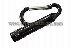 Aluminium 1 LED Carabiner Flashlight