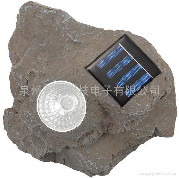 resin solar stone light 2