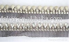 mesh with rhinestone