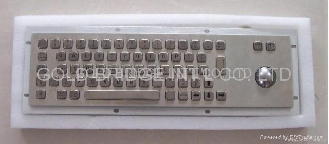 Metal Keyboard with tracking ball (or touch pad) 2