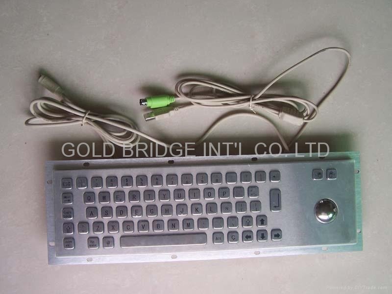 Metal Keyboard with tracking ball (or touch pad)