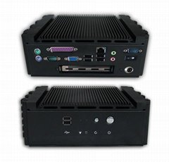 Fanless design and compact size with Mini-ITX embedded board