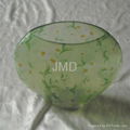 Green Clear Glass Vase 1