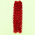 selling 100% human hair water curl weaving