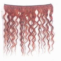 selling 100% human hair water curl weft