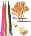 selling 100% remy human hair extension remy nail hair 1