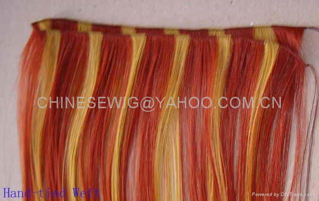 silky straight weft-100% human hair 2