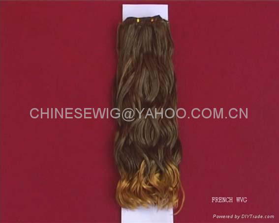 silky straight weft-100% human hair 3