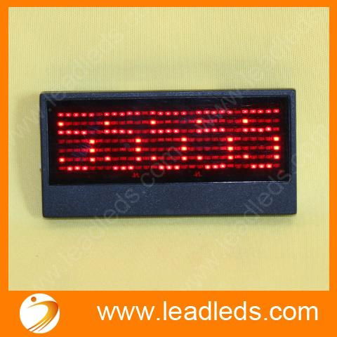 five color LED badge support Russian  2