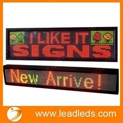 2013 New design indoor led moving sign with 1 year warranty
