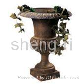 cast iron flower pot 