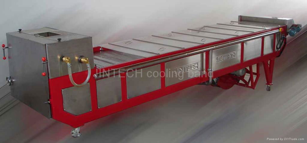 cooling band for powder coating