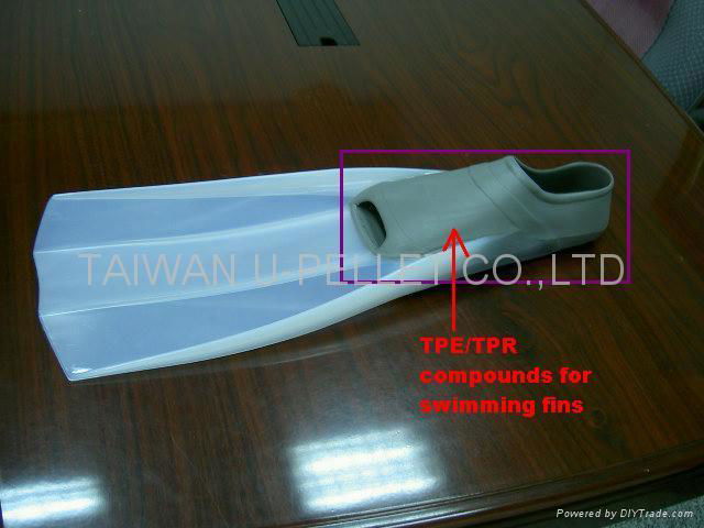 TPE/TPR Compounds for swimming fins