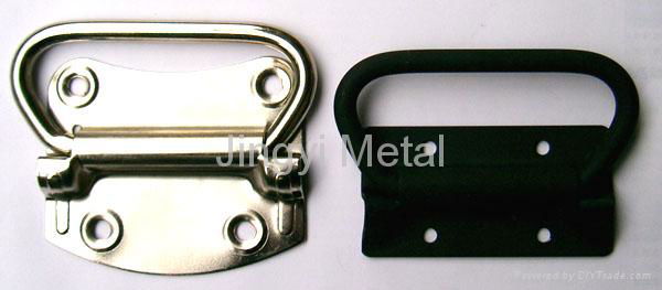 zinc plated handle, stainless steel handle, black-zinc finish, rubber grip 3