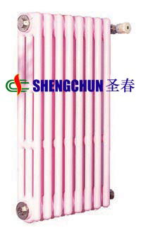 Round tube cast iron radiators with 3 poles