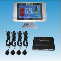 Blue Fairy color LCD parking sensor with 4 sensors