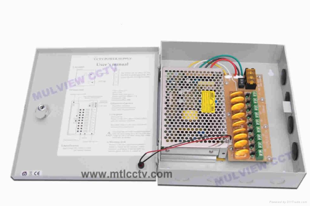 9 Channels PTC CCTV Camera power supply unit