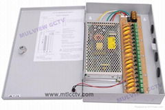 18 Channels PTC CCTV Camera power supply unit