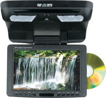 Roof mount Car DVD Player With 9.2 inch TFT Monitor & TV function