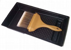 Plastic Paint Brush & Tray