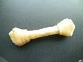 natural rawhide knotted bone