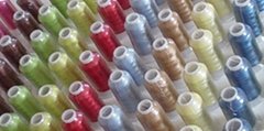 100% rayon embroidery thread 1000M/cone(40Wt)