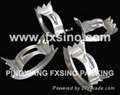 Metallic Rectangular Saddle Ring