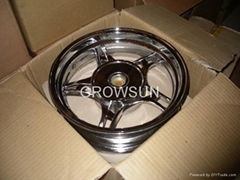 Motorcycle chrome wheel