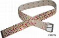 Beaded cotton belt