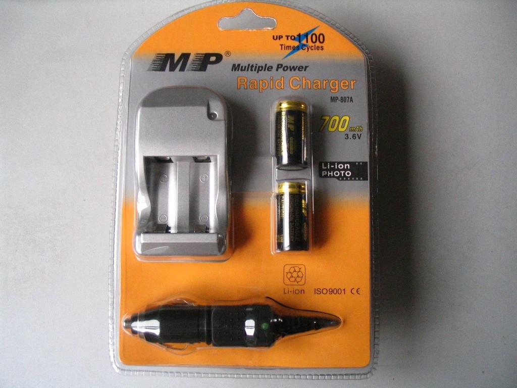 Rechargeable battery & charger MP807 2