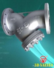 WCB.cast steel,stainless steel,carbon steel y-strainers and wafer check valve