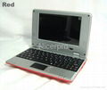 7 inch Mini netbook VIA8650 256MB/4G WIFI Android 2.2 Laptop  5