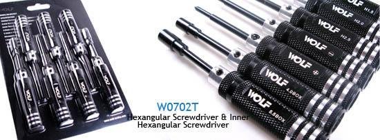 W0702T  Hexangular Screwdriver: 
