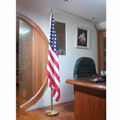 10 FT Aluminum 3 Sectional Adjustable Indoor Flagpole Kit.