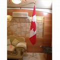 8 FT 2 Pieces Aluminum Indoor Flagpole set.