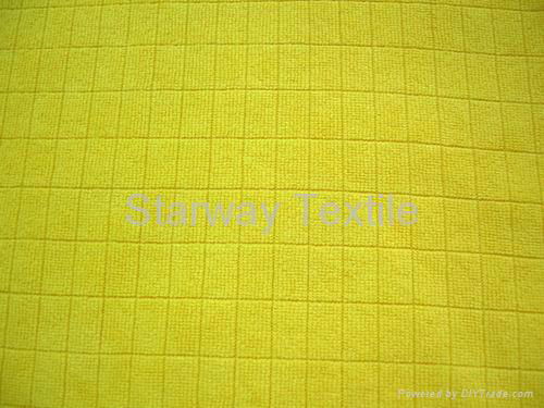 Microfiber Lattice Weft Knitted Floor Cloth 4