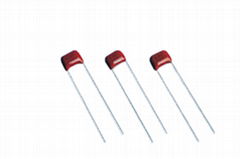 Miniature-size metallized polyester film capacitor